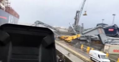 Imaginile zilei, cu DEZASTRUL din Portul Antwerpen. Navigatorii, ÎN ALERTĂ! Galerie foto / video - 3