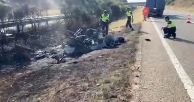 Stire din Actualitate : Asta-i tot ce a rămas din Lamborghini-ul lui Diego Jota. Fotbalistul a murit alături de fratele său