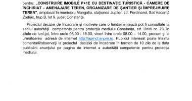 Anunţ public privind decizia etapei de încadrare MASTER SOLUTION TEAM S.R.L. - 2