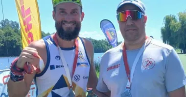 Doi sportivi de la CS Medgidia, pe podium la Concursul Aquathlon - Budeasa