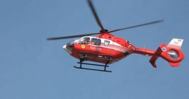 Victima unui accident, transportată cu elicopterul SMURD la spital