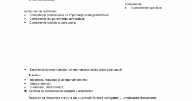 MIDIA GREEN ENERGY S.A. anunţă  începerea procesului de recrutare şi selecţie poziția de Director General al  Societăţii MIDIA GREEN ENERGY S.A. - 2