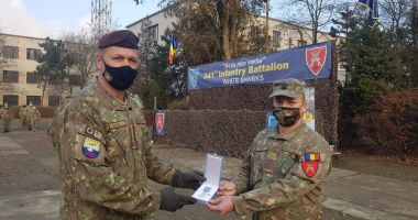 Stire din Eveniment : Militar medaliat pentru misiunile din Afganistan