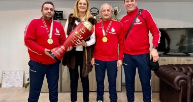 Stire din Sport : Echipa de Minifotbal a României, felicitată de Elisabeta Lipă după câştigarea titlului mondial