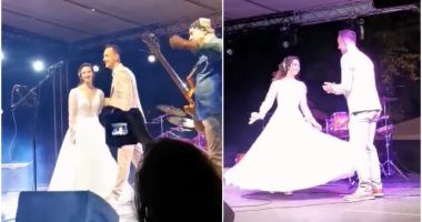 Mireasa furată şi dusă pe scenă, la un concert în Buzău