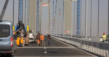 Podul de la Brăila intră din nou în reparații