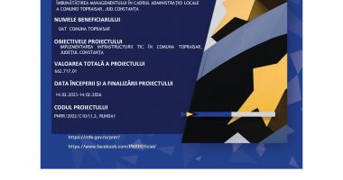 ÎMBUNĂTĂȚIREA MANAGEMENTULUI ÎN CADRUL ADMINISTRAȚIEI LOCALE A COMUNEI TOPRAISAR, JUD.CONSTANȚA - 2