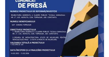 REABILITAREA MODERATA A CLADIRII PUBLICE “SCOALA GIMNAZIALA NR. 2”, LOC. MOVILITA, COM. TOPRAISAR, JUD. CONSTANTA - 2