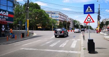 Stire din Social : Modificări în trafic. Se mută trecerea de pietoni de pe strada Adamclisi