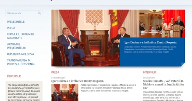 Igor Dodon a schimbat limba oficială a site-ului președinției