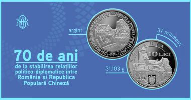 Monedă din argint dedicată relațiilor politico-diplomatice dintre România și China