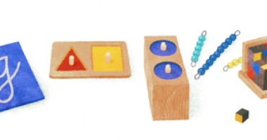 Stire din Social : Logo Google, dedicat Mariei Montessori