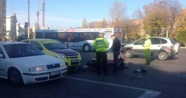 Motociclist spulberat în intersecția de la "Dacia" - 2