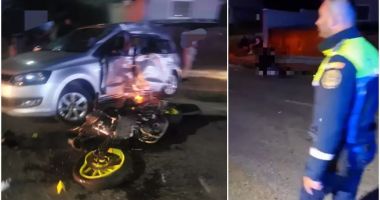 Stire din Eveniment : Un tânăr pe motocicletă a murit pe loc, nevinovat, spulberat într-o intersecție