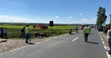 Stire din Eveniment : Doi motocicliști fără permis de conducere au provocat un accident cu patru victime