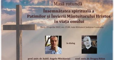 „Însemnătatea spirituală a Patimilor și Învierii Mântuitorului Hristos în viața omului”, dezbatere la Biblioteca județeană