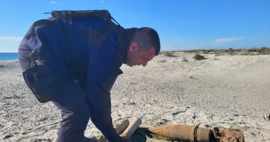 Muniție din cele două războaie mondiale distrusă de pirotehniștii ISU Dobrogea - 2