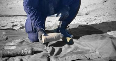 Muniție din cele două războaie mondiale distrusă de pirotehniștii ISU Dobrogea - 4