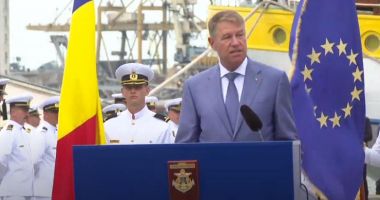 Klaus Iohannis: Forțele Navale Române sunt parte importantă a Armatei României