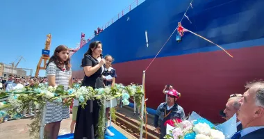 Ceremonie impresionantă la Șantierul Naval Constanța. „Histria Elara” primește botezul - 19
