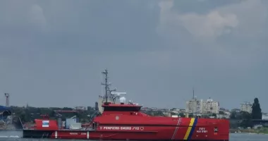IGSU explică de ce navele multirol nu au intervenit la incendiul de pe nava din Marea Neagră
