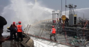 Explozii cu repetiție pe un tanc chimic