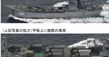 Stire din Actualitate : Japonia a detectat patru nave de război rusești, încărcate cu vehicule militare, îndreptându-se spre Europa