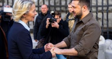 Stire din Actualitate : Ursula von der Leyen este din nou la Kiev