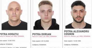 Stire din Eveniment : Horațiu Potra, fiul său și încă o rudă a lor, dați în urmărire generală. Anunțul Poliției Române