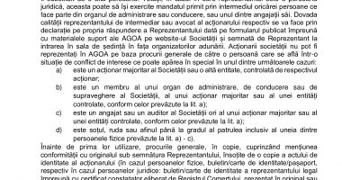 Consiliul de Administrație al Societății OIL TERMINAL S.A. convoacă Adunarea Generală Ordinară a Acţionarilor - 4