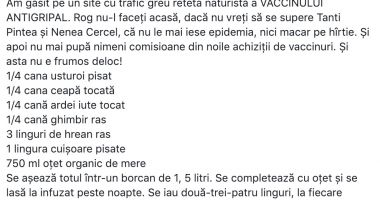 Olivia Steer, rețetă "Antigripă". Raed Arafat o desființează complet. "Pune în pericol viața" - 2