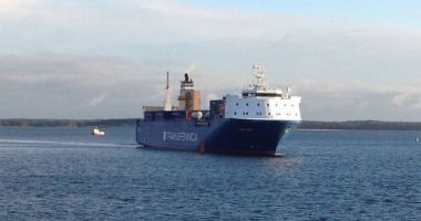 O navă ro-ro a eșuat în Finlanda