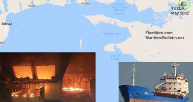 Stire din Economie : O navă turcească a fost lovită de o rachetă