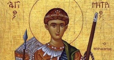 Stire din Cultură-Educație : Ortodocșii îl cinstesc, sâmbătă, pe Sf. Mare Mucenic Dimitrie