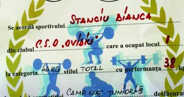 Premii importante pentru Club Sportiv Ovidiu la Campionatul Național de Haltere - 2