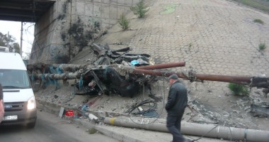 Tânăr mort într-un grav accident în zona podului de la Doraly. GALERIE FOTO - 2