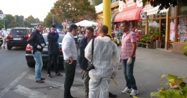 UPDATE. FOCURI DE ARMĂ în zona Eden din Constanța. Limuzină CIURUITĂ de polițiști - 2