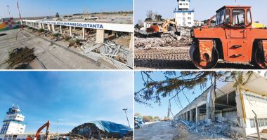 Stire din Economie : Buldozere, excavatoare, ziduri la pământ! "Bombardament" la Aeroportul Internaţional Mihail Kogălniceanu