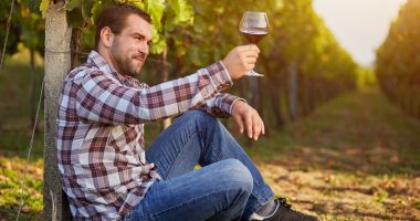 Pahar de vin cu proteine