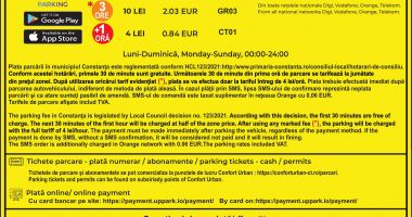 Începe taxarea locurilor de parcare din Constanța. Prima tarifare, din 18 iunie! - 2