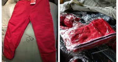 Stire din Eveniment : Pantaloni chinezești "de firmă", confiscați în Portul Constanța Sud Agigea
