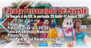 Stire din Social : Astăzi, distracția e maximă, la Parada personajelor de poveste, în Mamaia și Satul de Vacanță