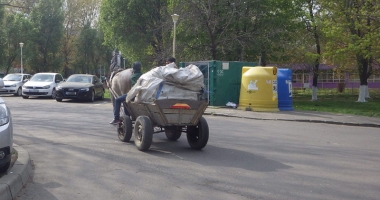 Stire din Eveniment : La trap pe bulevardele Constanței. Căruțașii fac slalom printre mașini, polițiștii îi "gâdilă" cu amenzi