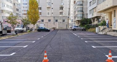 Parcare reconfigurată în zona stadionului din Constanţa