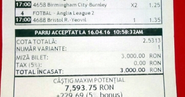 Pariorii au dat lovitura! Mari câștiguri la Sport Bet Challenge - 2