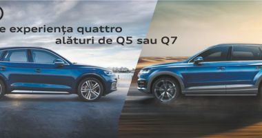 Stire din Eveniment : Pasionați  de Audi? Este  șansa voastră  de a conduce  un Q5 sau Q7