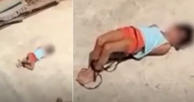 Stire din Eveniment : Pedeapsă inumană pentru o fetiţă: a fost legată de mamă şi lăsată în soare, la 45 de grade