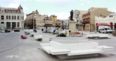 Stire din Social : Galerie FOTO. Reabilitarea Pieței Ovidiu, aproape de finalizare. Iată cum arată zona