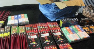 Stire din Eveniment : Captură de obiecte pirotehnice în piețele din Constanța
