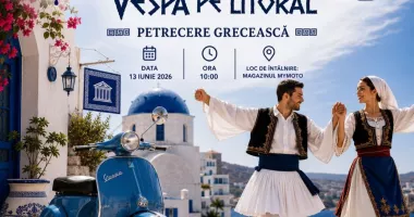 Vespele dau startul verii la Constanța. Paradă pe litoral și petrecere cu tematică grecească în centrul orașului